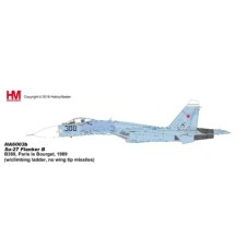 HA6003b - 1/72 SU-27 FLANKER B B388, PARIS LE BOURGET, 1989 (W/CLIMBING LADDER, NO WING TIP MISSILES)
