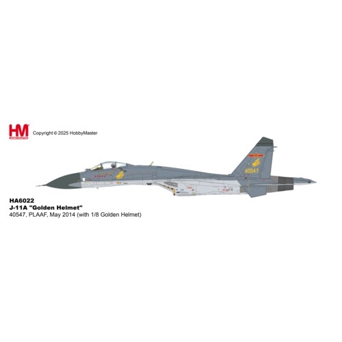 HA6023 - 1/72 J-11A GOLDEN HELMET 40547, PLAAF, MAY 2014 (WITH 1/8 GOLDEN HELMET) HA6023 - 1/72 J-11A GOLDEN HELMET 40547, PLAAF, MAY 2014 (WITH 1/8 GOLDEN HELMET)