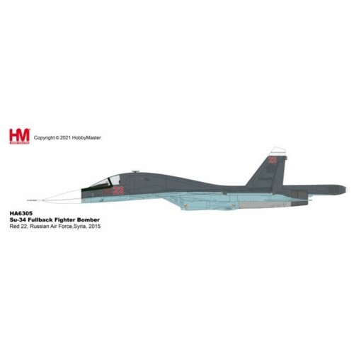 HA6305 - 1/72 SU-34 FULLBACK FIGHTER BOMBER RED 22, RUSSIAN AIR FORCE, SYRIA, 2015