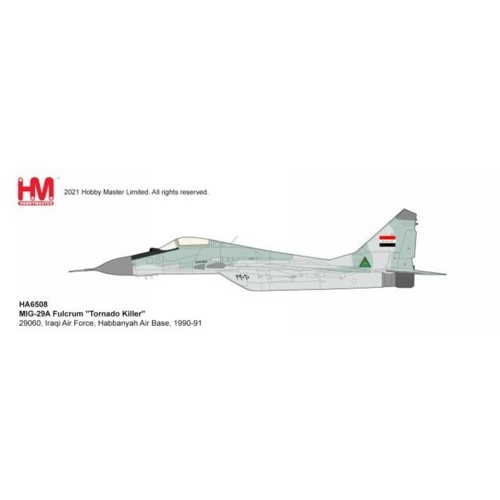 HA6508 - 1/72 MIG-29A FULCRUM 29060, IRAQI AIR FORCE, HABBANYAH AIR BASE, 1990-91