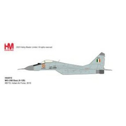 HA6510 - 1/72 MIG-29B BAAZ (9-12B) KB715, INDIAN AIR FORCE, 2010