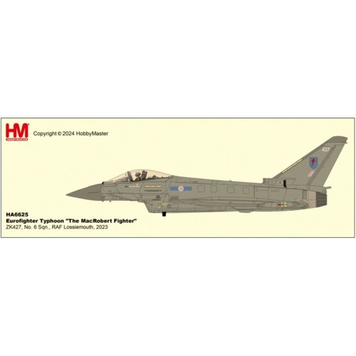 HA6625 - 1/72 EUROFIGHTER TYPHOON - THE MACROBERT FIGHTER - ZK427, NO. 6 SQN., RAF LOSSIEMOUTH, 2023