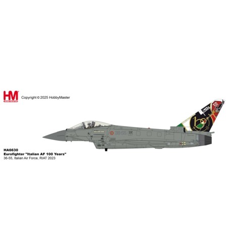 HA6630 - 1/72 EUROFIGHTER ITALIAN AF 100 YEARS 36-55, ITALIAN AIR FORCE, RIAT 2023 HA6630 - 1/72 EUROFIGHTER ITALIAN AF 100 YEARS 36-55, ITALIAN AIR FORCE, RIAT 2023