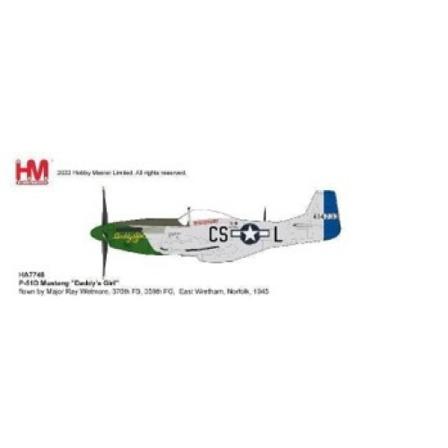 HA7748 - 1/48 P-51D MUSTANG DADDY'S GIRL FLOWN BY MAJOR RAY WETMORE, 370TH FS, 359TH FG, EAST WRETHAM, NORFOLK, 1945