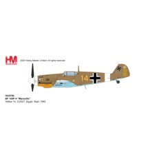 HA8766 - 1/48 BF 109F-4 MARSEILLE YELLOW 14, 3/JG27, EGYPT, SEPT. 1942