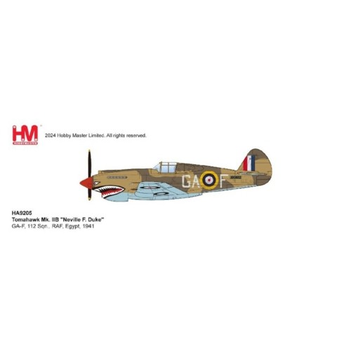 HA9205 - 1/48 TOMAHAWK MK. IIB NEVILLE F. DUKE GA-F, 112 SQN., RAF, EGYPT, 1941