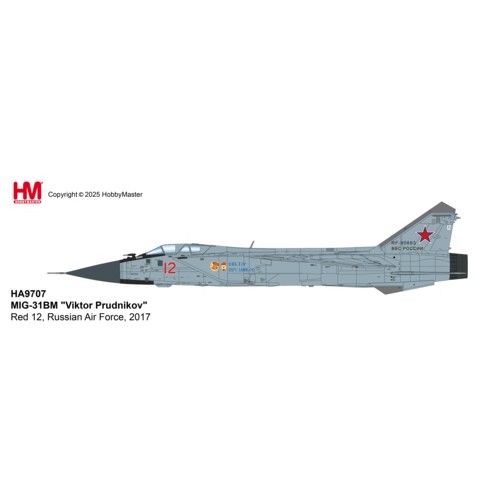HA9707 - 1/72 MIG-31BM FOXHOUND - VICTOR PRUDNIKOV, RED 12, RUSSIAN AIR FORCE 2017