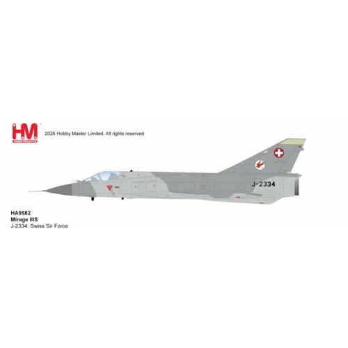 HA9852 - 1/72 MIRAGE IIIS - J-2334, SWISS AIR FORCE