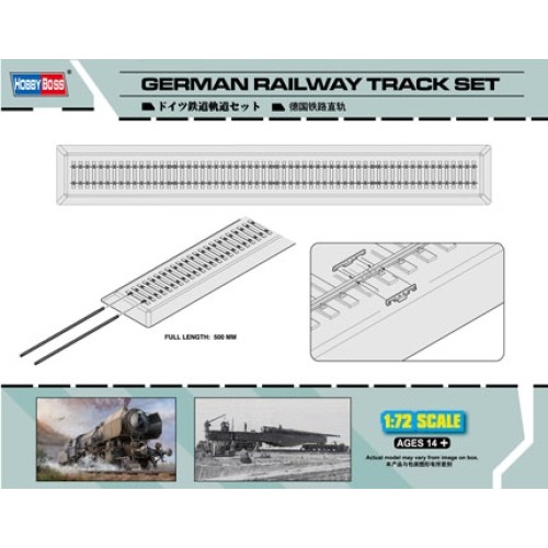 HBB82902 - 1/72 GERMAN RAILWAY TRACK SET (PLASTIC KIT)