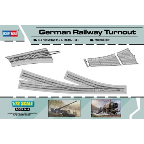 HBB82909 - 1/72 GERMAN RAILWAY TURNOUT (PLASTIC KIT)