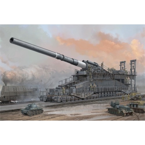 HBB82911 - 1/72 GERMAN 80CM K(E) RAILWAY GUN DORA (PLASTIC KIT)