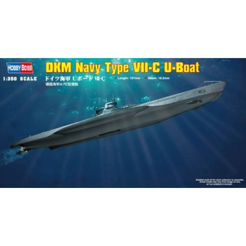 HBB83505 - 1/350 DKM TYPE VIIC U-BOAT (PLASTIC KIT)