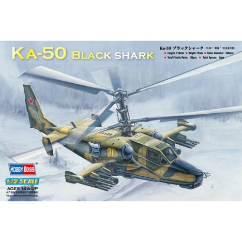 HBB87217 - 1/72 RUSSIAN KA-50 BLACK SHARK HELICOPTER (PLASTIC KIT)