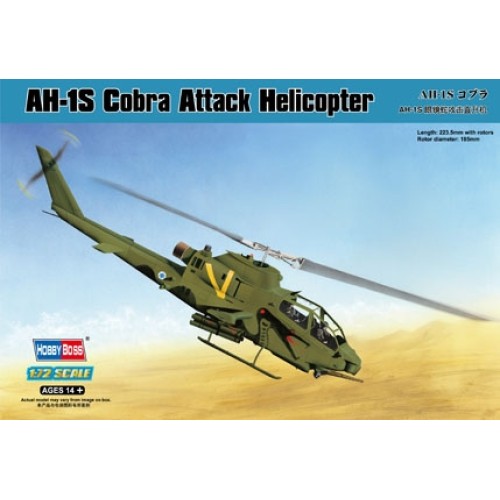 HBB87225 - 1/72 AH-1S COBRA ATTACK HELICOPTER (PLASTIC KIT)