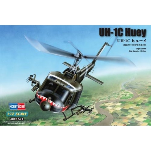 HBB87229 - 1/72 UH-1C HUEY (PLASTIC KIT)