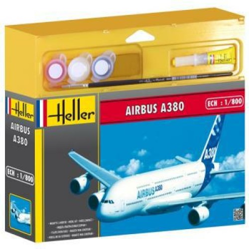HEL49075 - 1/800 AIRBUS A380 PREMIER VOL (PLASTIC KIT)