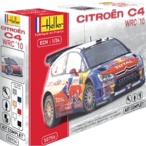 HEL50756G - 1/24 GIFT SET CITROEN C4 WRC 2010 (PLASTIC KIT)