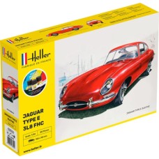 HEL56709 - 1/24 GIFT SET JAGUAR E TYPE 3L8 FHC (PLASTIC KIT)