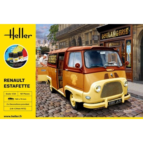 HEL56743 - 1/24 GIFT SET RENAULT ESTAFETTE (PLASTIC KIT)