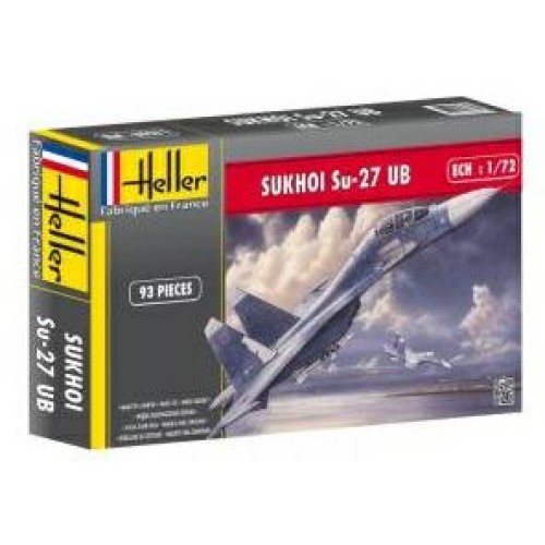 HEL80371 - 1/72 SUKHOI SU27 UB FLANKER (RUSSIAN) (PLASTIC KIT)