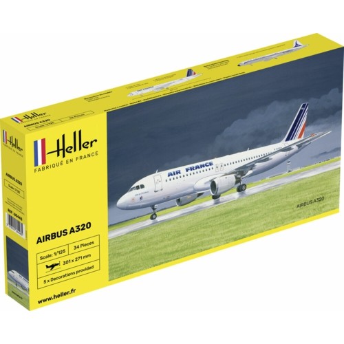 HEL80448 - 1/125 AIRBUS A320 AIR FRANCE (PLASTIC KIT)