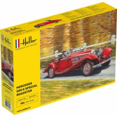 HEL80710 - 1/24 MERCEDES 500 K SPECIAL ROADSTER (PLASTIC KIT)