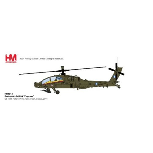 HH1214 - 1/72 BOEING AH-64DHA PEGASUS ES 1031 HELLENIC ARMY TATOI AIRPORT GREECE 2014