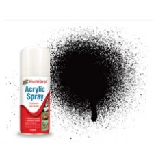 HMD6085 - X6 NO 85 BLACK SATIN - MODELLERS SPRAY 150 ML