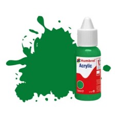 HMDB0002 - X6 NO 2 EMERALD GREEN - GLOSS ACRYLIC DROPPER BOTTLE 14ML