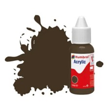 HMDB0010 - X6 NO 10 SERVICE BROWN - GLOSS ACRYLIC DROPPER BOTTLE 14ML