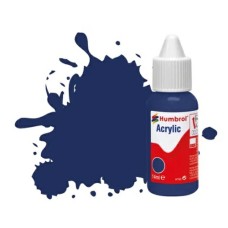 HMDB0015 - X6 NO 15 MIDNIGHT BLUE - GLOSS ACRYLIC DROPPER BOTTLE 14ML