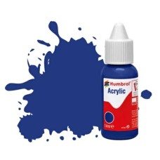 HMDB0025 - X6 NO 25 BLUE - MATT ACRYLIC DROPPER BOTTLE 14ML