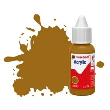 HMDB0026 - X6 NO 26 KHAKI - MATT ACRYLIC DROPPER BOTTLE 14ML