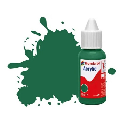 HMDB0030 - X6 NO 30 DARK GREEN - MATT ACRYLIC DROPPER BOTTLE 14ML