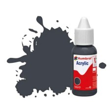 HMDB0032 - X6 NO 32 DARK GREY - MATT ACRYLIC DROPPER BOTTLE 14ML