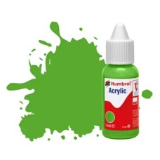 HMDB0037 - X6 NO 37 BRIGHT GREEN MATT ACRYLIC DROPPER BOTTLE 14ML
