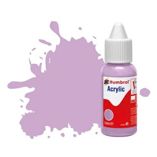 HMDB0042 - X6 NO 42 PASTEL VIOLET MATT ACRYLIC DROPPER BOTTLE 14ML