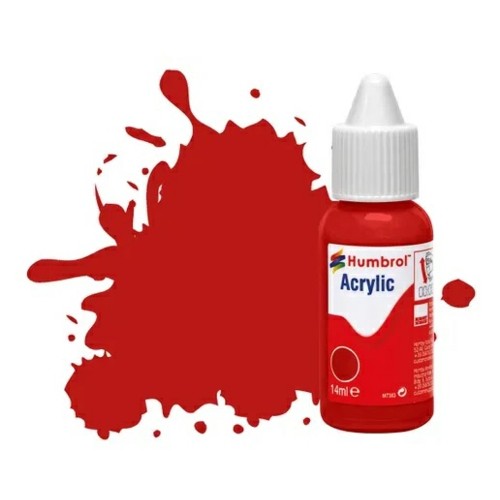 HMDB0060 - X6 NO 60 SCARLET - MATT ACRYLIC DROPPER BOTTLE 14ML