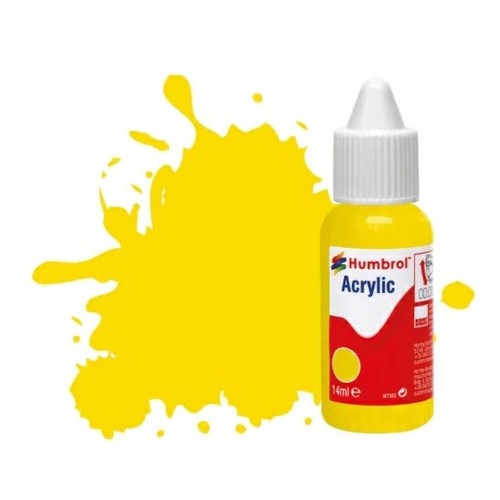 HMDB0069 - X6 NO 69 YELLOW - GLOSS ACRYLIC DROPPER BOTTLE 14ML