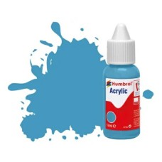 HMDB0089 - X6 NO 89 MIDDLE BLUE MATT ACRYLIC DROPPER BOTTLE 14ML