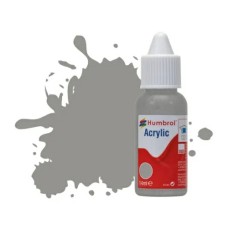 HMDB0126 - X6 NO.126 US MED GREY HUMBROL ACRYLIC DROPPER BOTTLE 14ML