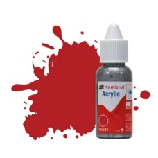 HMDB0153 - X6 NO 153 INSIGNIA RED MATT ACRYLIC DROPPER BOTTLE 14ML