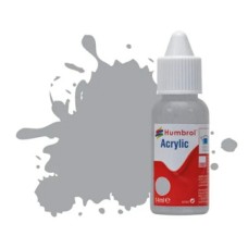 HMDB0165 - X6 NO.165 MEDIUM SEA GREY HUMBROL ACRYLIC DROPPER BOTTLE 14ML