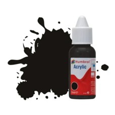 HMDB0201 - X6 NO 201 BLACK METALLIC ACRYLIC 14ML