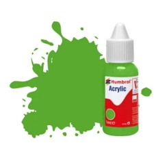 HMDB0208 - X6 NO 208 FLUORESCENT SIGNAL GREEN GLOSS ACRYLIC DROPPER BOTTLE 14ML