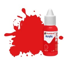 HMDB0209 - X6 NO 209 FIRE ORANGE - GLOSS ACRYLIC DROPPER BOTTLE 14ML