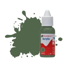 HMDB0252 - X6 NO.252 RLM 82 OLIVGRUN MATT HUMBROL ACRYLIC DROPPER BOTTLE 14ML