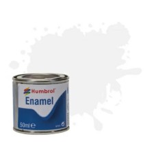 HMQ0022 - X6 NO 22 WHITE - GLOSS ENAMEL 50ML TINS