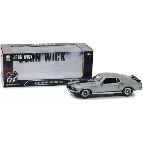 HWY-18016 - 1/18 HIGHWAY 61 - 1/18 JOHN WICK (2014) - 1969 FORD MUSTANG BOSS 429