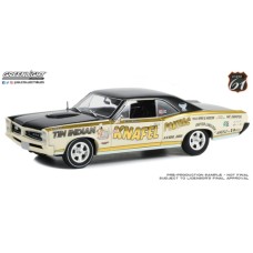 HWY-18036 - 1/18 HIGHWAY 61 - 1/18 1966 PONTIAC GTO TIN INDIAN KNAFEL PONTIAC AKRON OHIO DRIVEN BY LARRY DOC BROWN